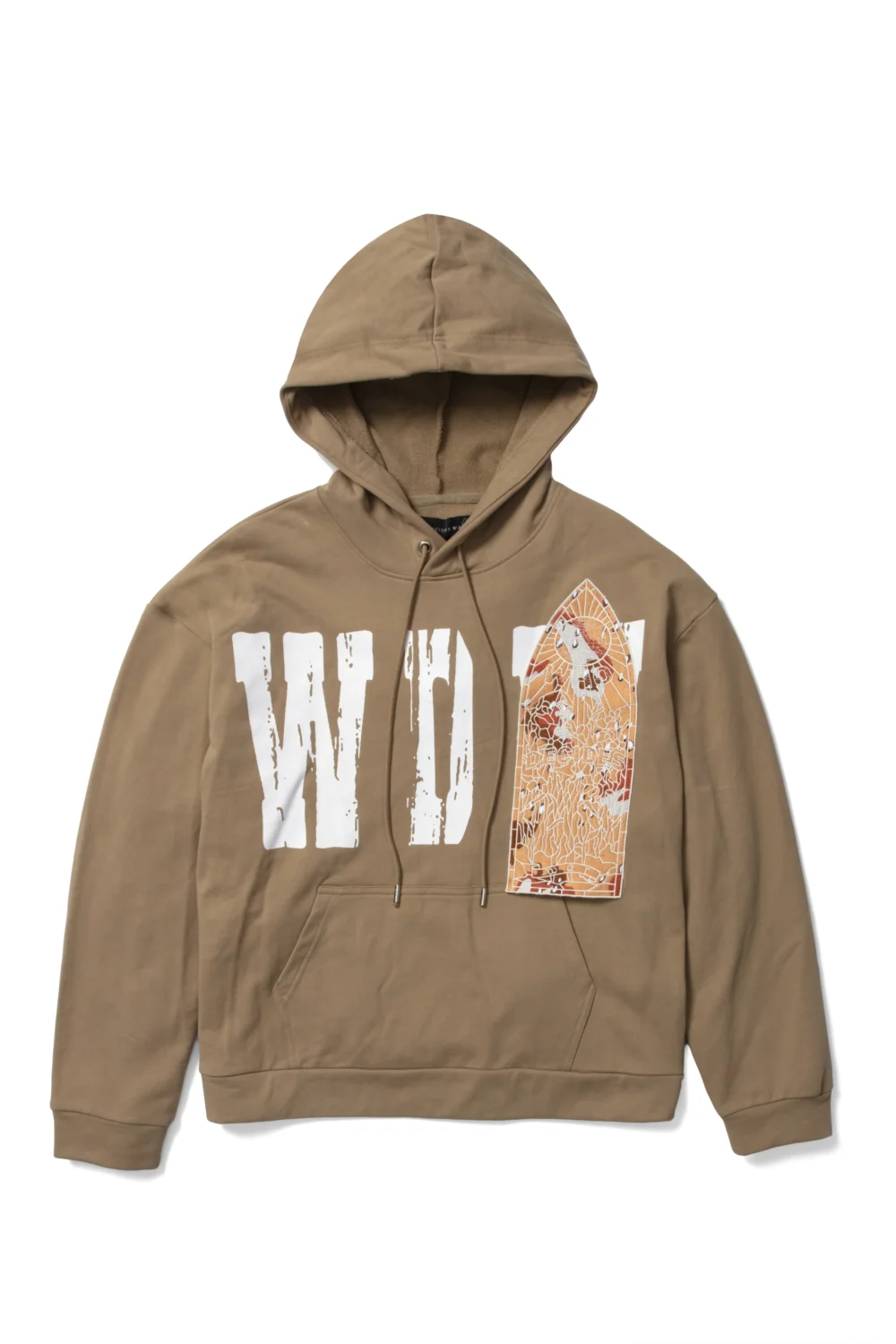 WHO DECIDES WAR- PATCHED HOODED SWEATSHIRT