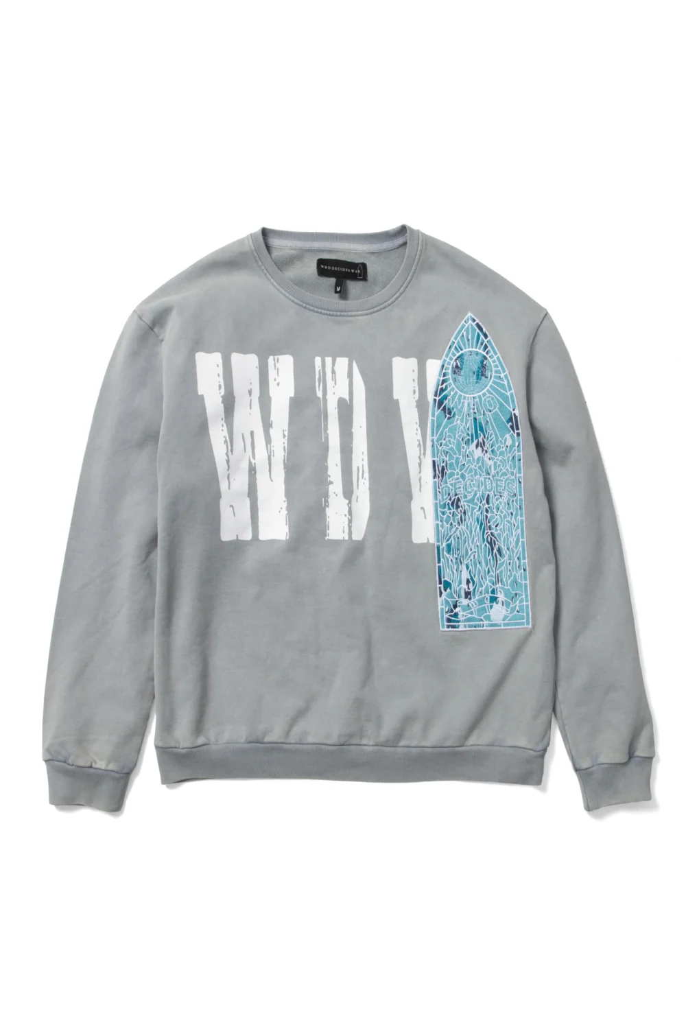 WHO DECIDES WAR- PATCHED CREWNECK