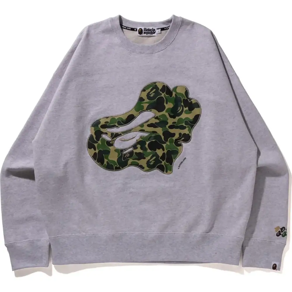 ABC Camo Patch Loose Fit Crewneck